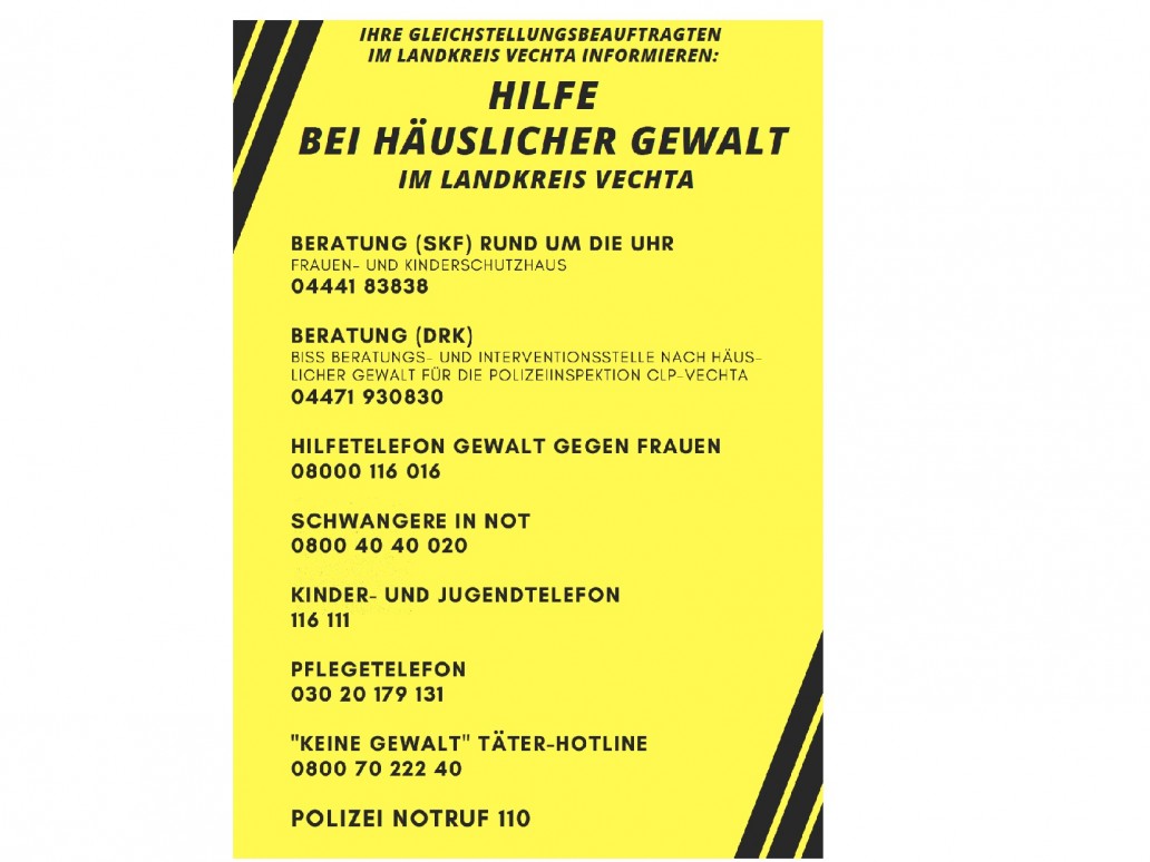 Hilfe bei Gewalt daheim